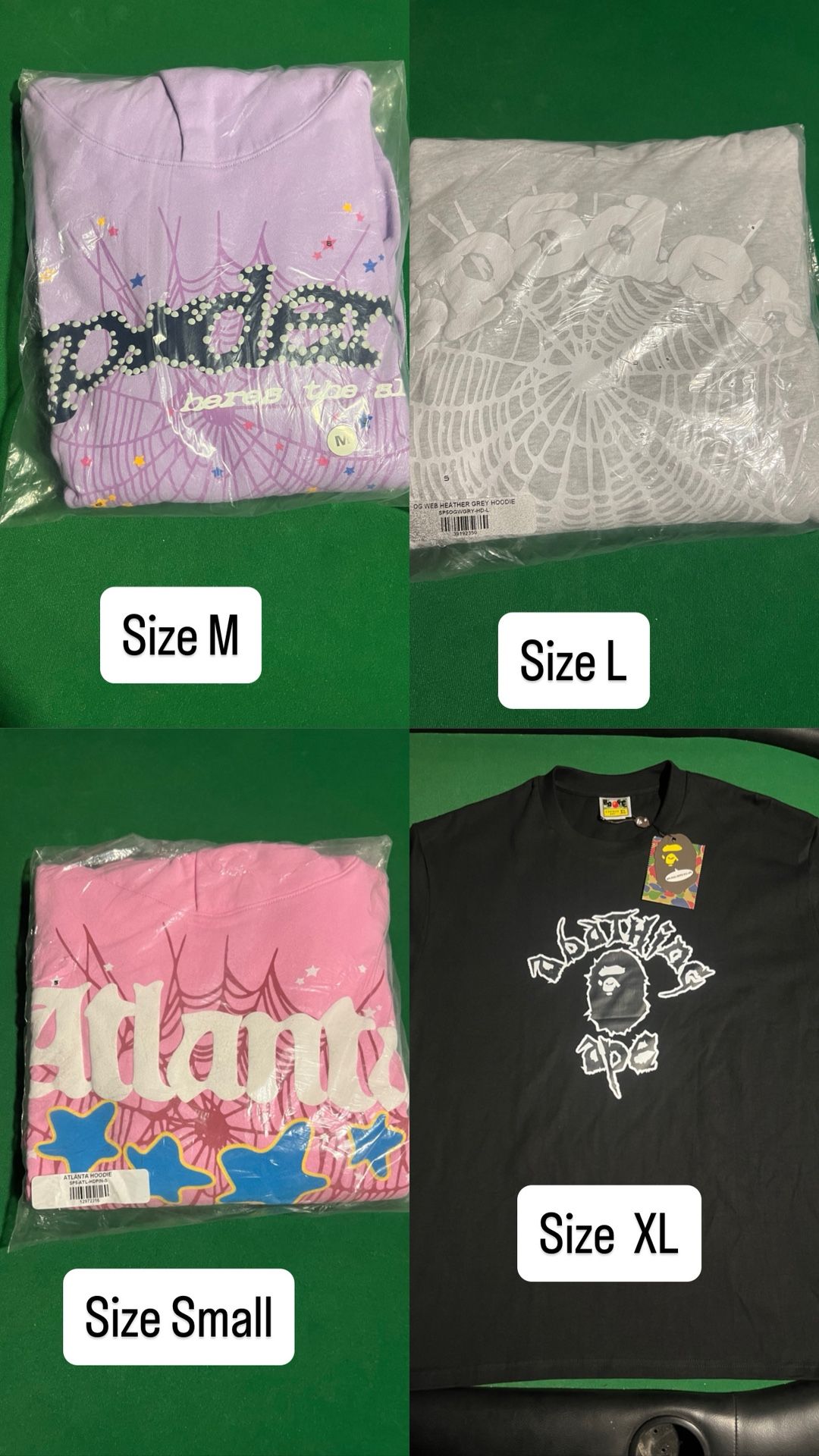 Spider Hoodie , Awful , Bape Tees