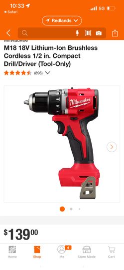 M18 Brushless Milwaukee Drill