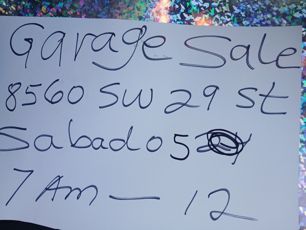 Garage Sale