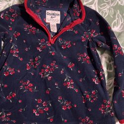 Oshkosh Girls Light Fleece Long Sleeve 5T 