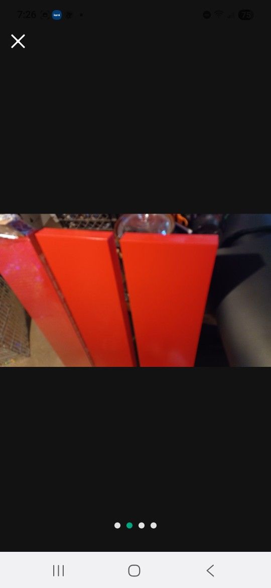 3 ikea lack wall shelves shelf floating red
