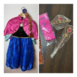 Anna From Frozen Halloween Costume Size 8-10 Y