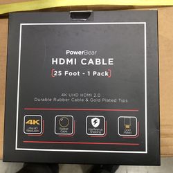 25ft HDMI Cable 4K UHD 2.0