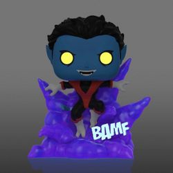 (NEW) Funko POP! Deluxe: X Men #1124 Nightcrawler (Teleporting) (Glow) PX Previews Exclusive (Perfect Gift for any X-Men fan or collector)