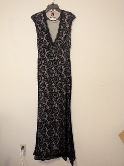 Maxi Halter Dress With Mesh Panel