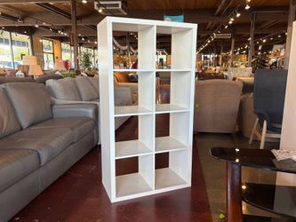 NEW! IKEA Kallax Crisp White 6-Cubby Shelf