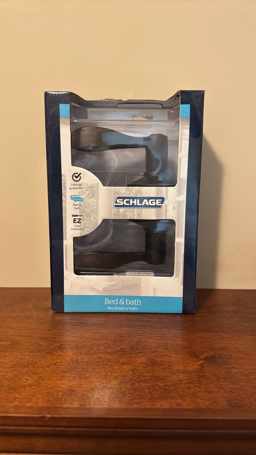 Schlage Bed And bath Door Handle Replacement Aged Bronze