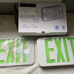 Green Led Exit Signs Brand New ( 1 Left)