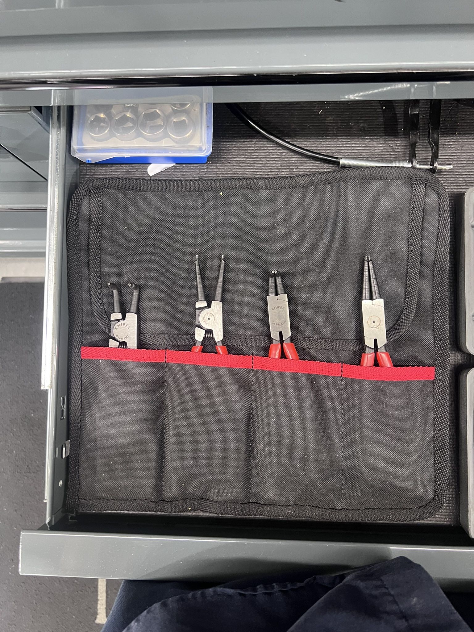 4PC KNIPEX SNAP-RING PLIER SET WITH TOOL BAG