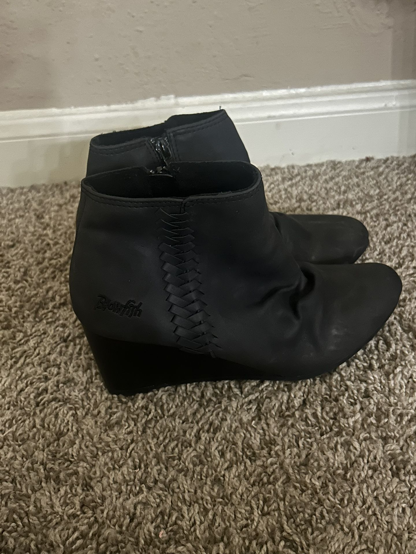 Bearpaw Black Ankle Boots for Women