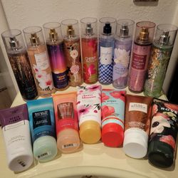Bath & Body Works Fragrance Mist & Body Cream Lot