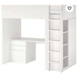 IKEA Loft Bed With Desk And Storage 