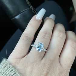 White Gold 3 Carat Diamond Ring 