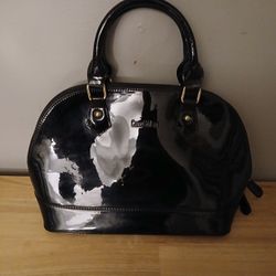 Black Patent Leather Purse 