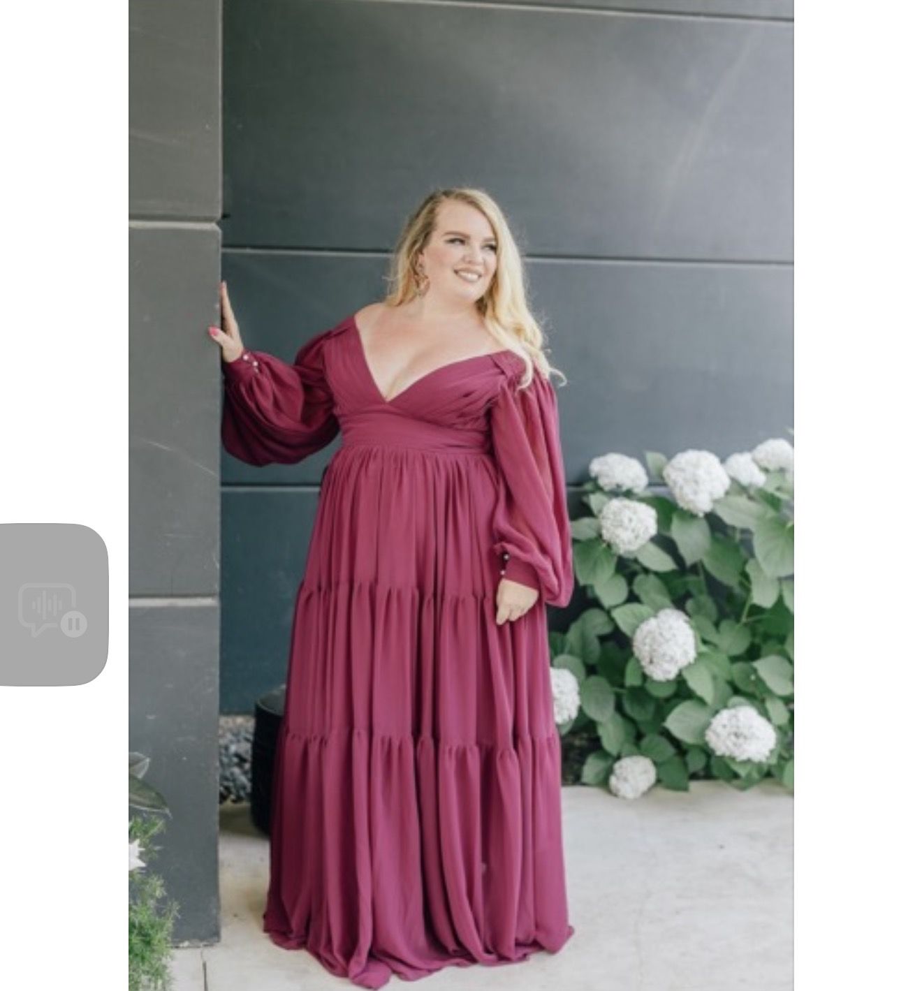 Eggplant Purple Formal Dress - Size 16