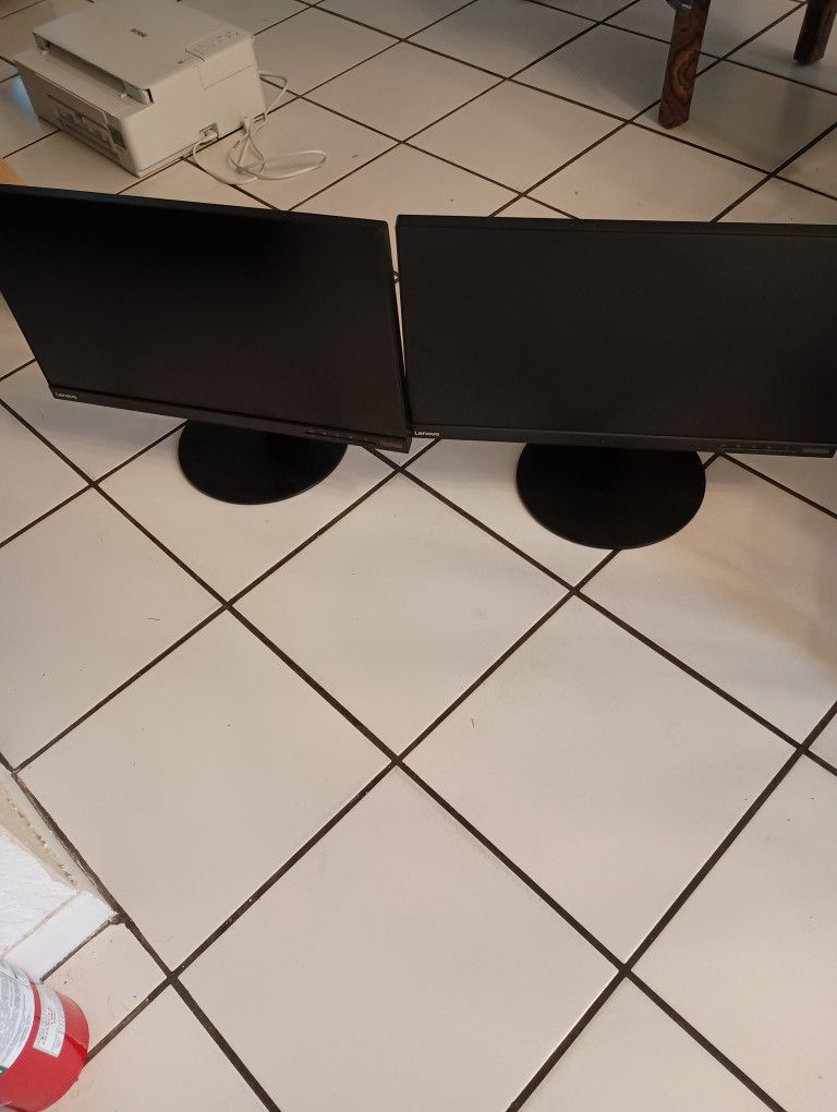 LENOVO Monitors. 23" both fir $30