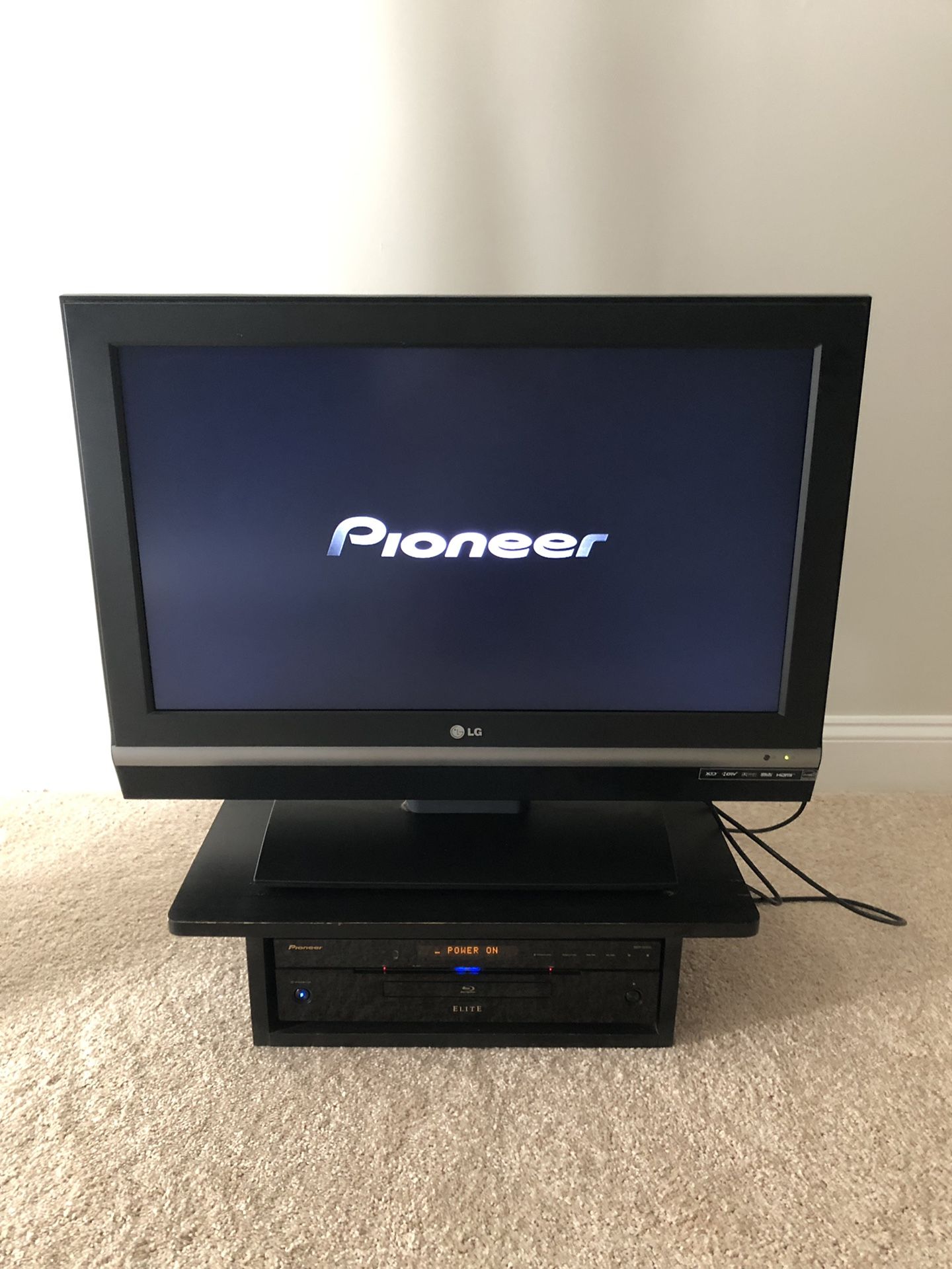 Pioneer Blu-ray Disk and 32” LG Tv