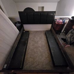 FREE California King Bed Frame w/ Storage Drawers (Disassembled!) Slats included 