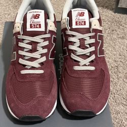 New Balance 574 'Maroon' size 12 Brand New