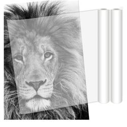 Fuutreo 2 Rolls White Tracing Paper Roll 17 Inches x 55 Yards Sketch Trace Roll Translucent Paper for Drawing Sketching Art Drafting Detailing Sewing 