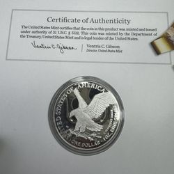 2023 Congratulations Silver Eagle Proof Coin US American.999 