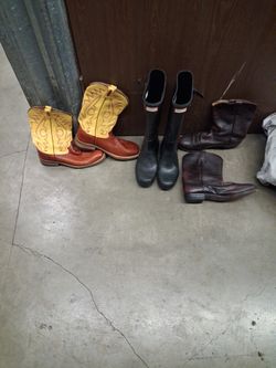 3 Pair Of Boots