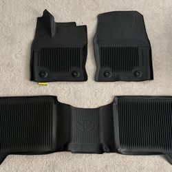 Toyota Tundra 22-24, All Weather Floor Mats For Crew Cab New. 3 Pieces Set