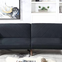Brand Black Futon Sofa Sleeper 
