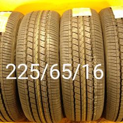 4 New Tires For Sale 225/65/16 We Service Motorcycle Tires