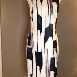 DKNY NWT women’s brushstroke print sheath dress size 6 