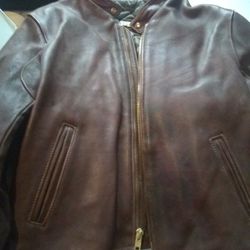 Natel Leather Jacket Size 46 New