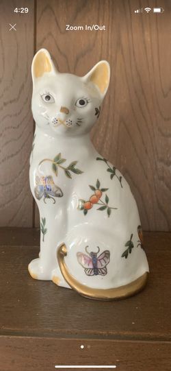 St. Michael decorative porcelain cat made in Japan