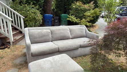 Free, beige crate, and barrel couch