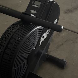 Stamina ATS Air Rower Machine with Smart Workout App - Foldable Rowing Machine with Dynamic Air Resistance for Home Gym Fitness - Up to 250 lbs Weight