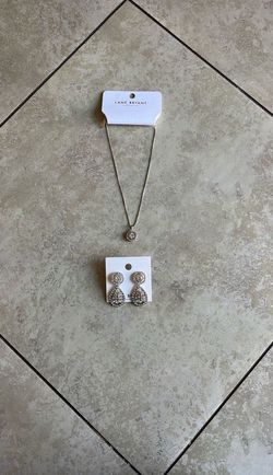Lane Bryant Women’s Rhinestone Necklace and Matching Earrings