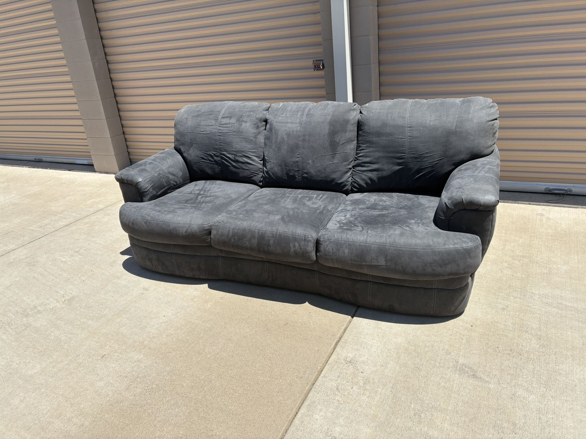 ποΈ Plush Charcoal 3-Seater Couch β Super Comfy!