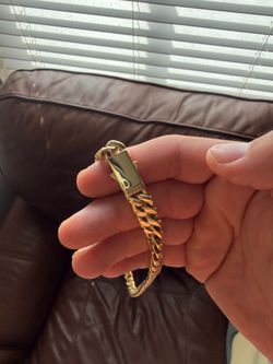 Jaxxon Cuban link iced out chain and 925 gold plated Jaxxon bracelet