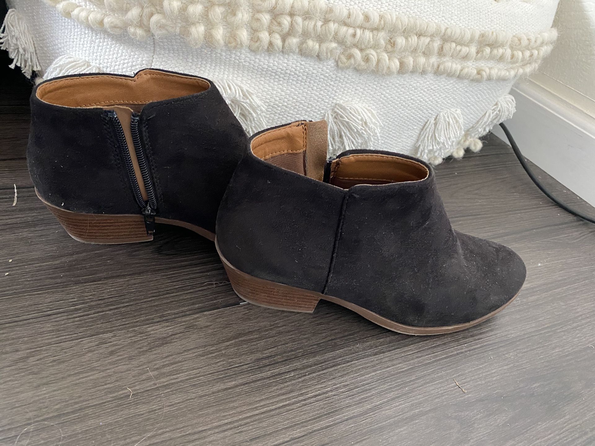 Black booties size 7