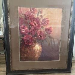 Wall Art Flowers In Vase