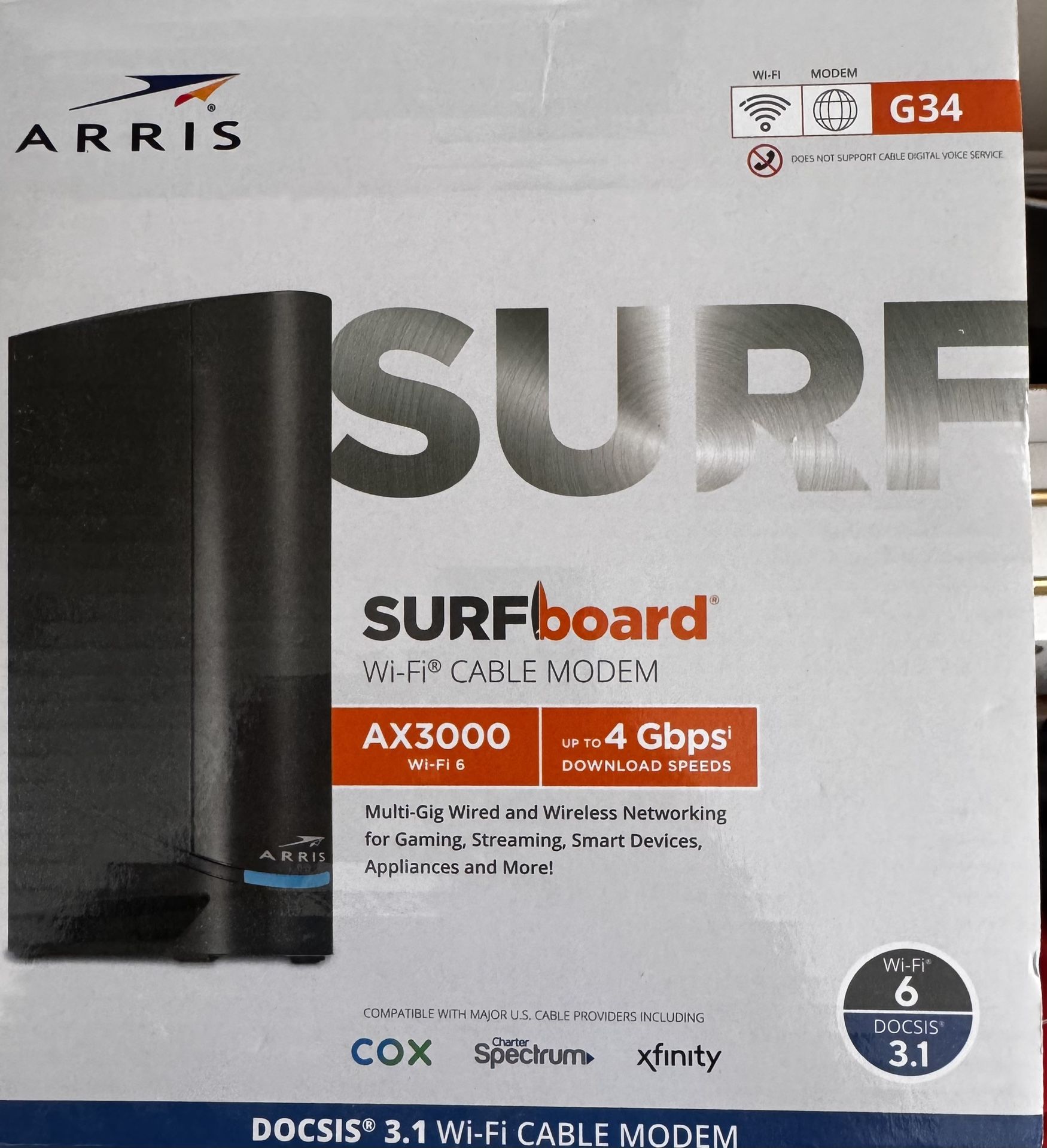 Arris WiFi Cable Modem WiFi 6