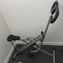 Sunny Health & Fitness Row-N-Ride  squat assist trainer for glutes workout , leg exercise Machine
