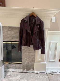 Leather Burgundy Jacket 