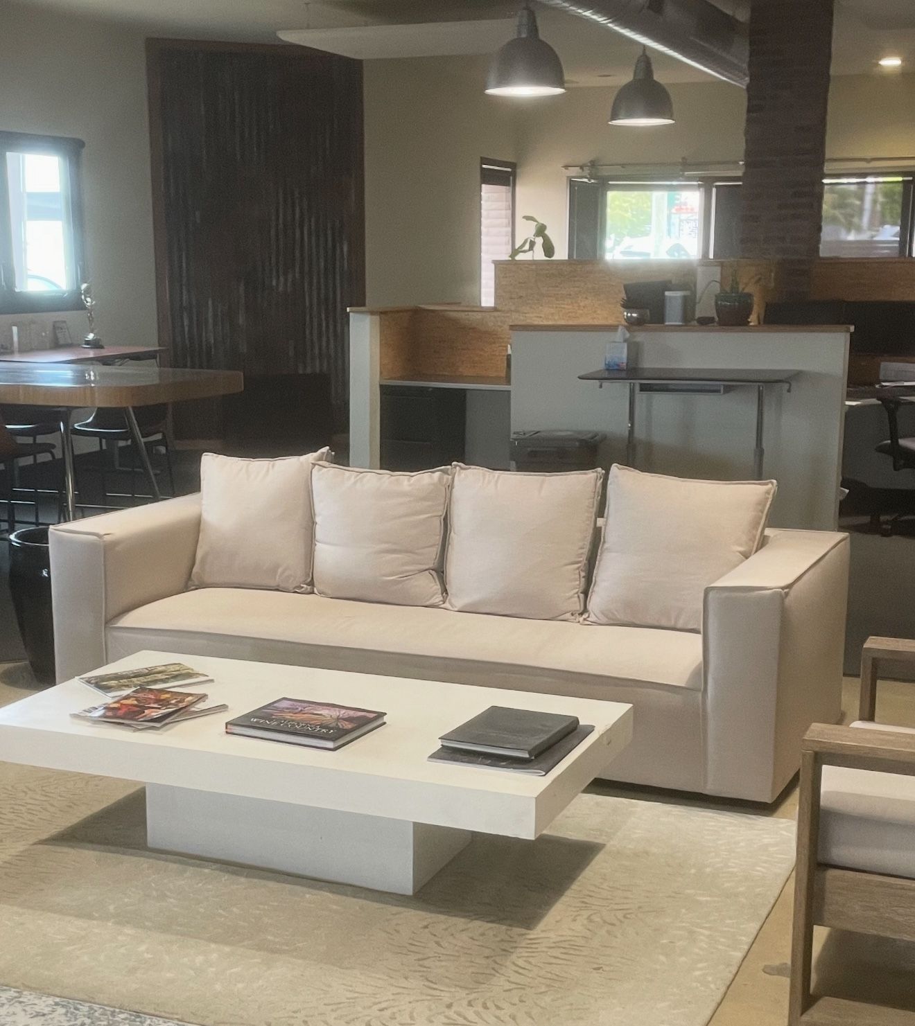 8 Foot Long Beige Couch