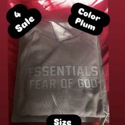 Essentials Fear Of God Hoodies Plum