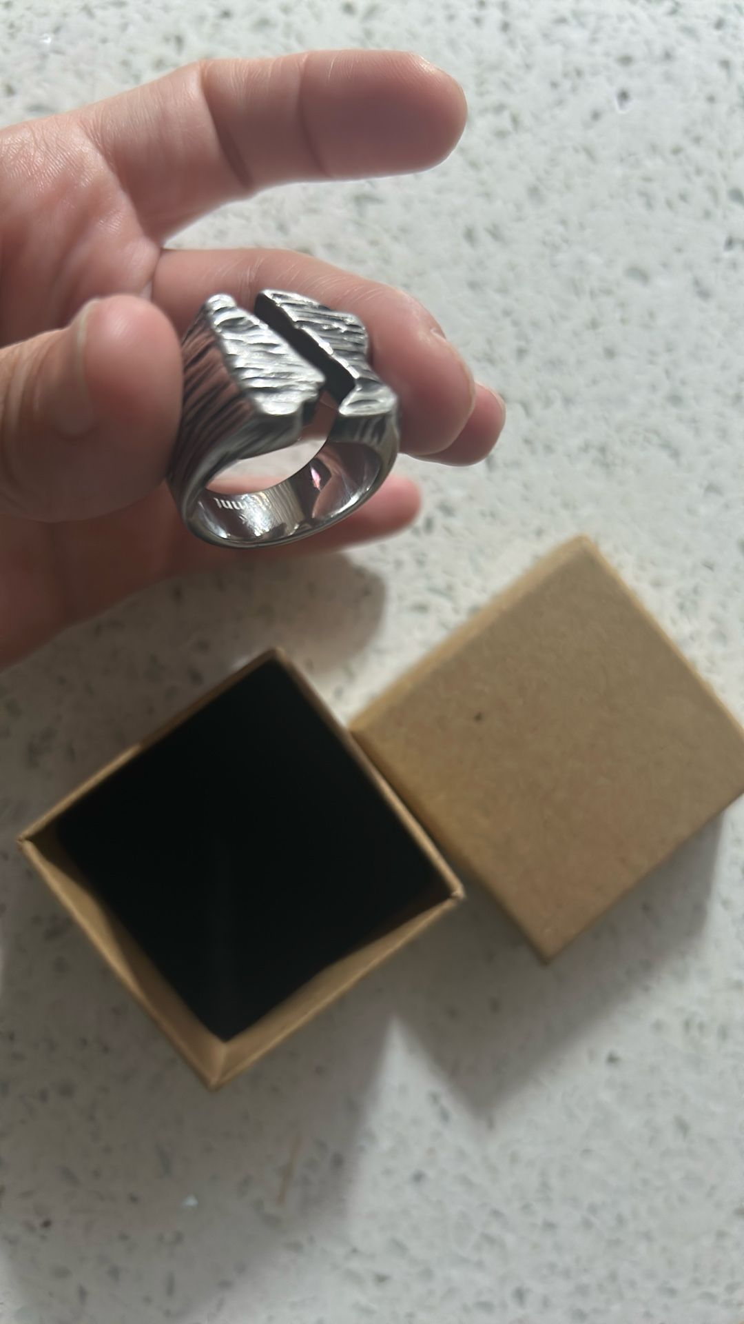 Silver Custom Nugget Size 9.5