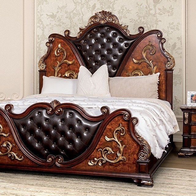 BRAND NEW QUEEN OR KING VICTORIAN FRENCH INSOUREF TRADITIONAL LUXURY BED