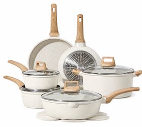 Over 25 items - CAROTE Pots and Pans Set, Canister Sets - Sugar Jar - Honey Jar - 5 Pack Glass Containers, mixing bowls