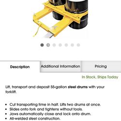 Double Steel Drum Grabber