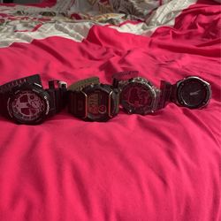 4 Casio G-shock Watches Very  Good Condition .