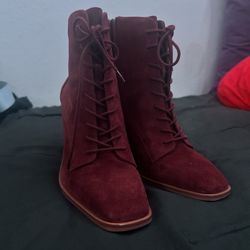 Red Suede Heels Vince Camuto